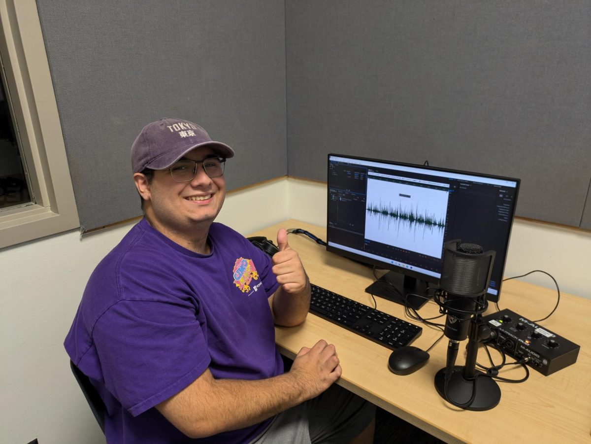 Jeff Martin works on his ‘Student Hour’ segment.